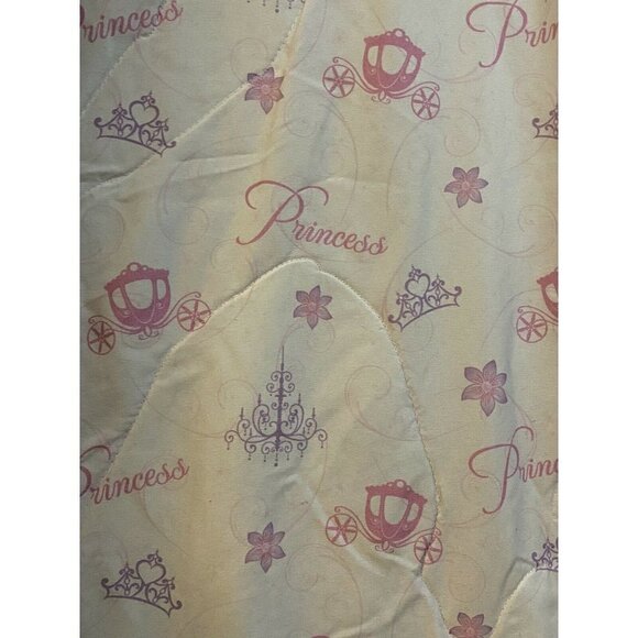 Disney Vintage Cinderella Princesses Reversible Comforter Blanket Throw 56x41 - Picture 6 of 6